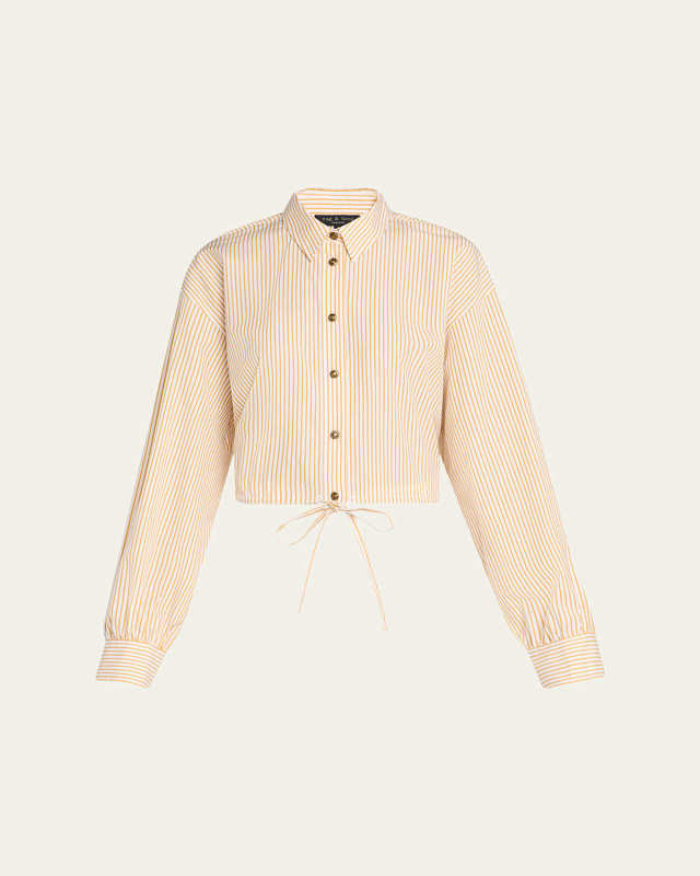 Georgie Stripe Drawstring Shirt